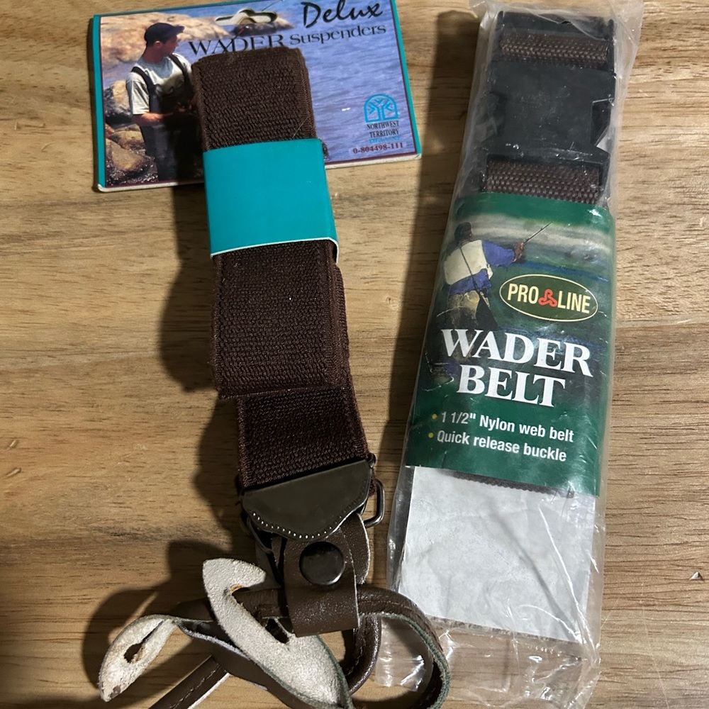 Pro Line Wader Belt + Northwest Territory Deluxe Wader Suspenders